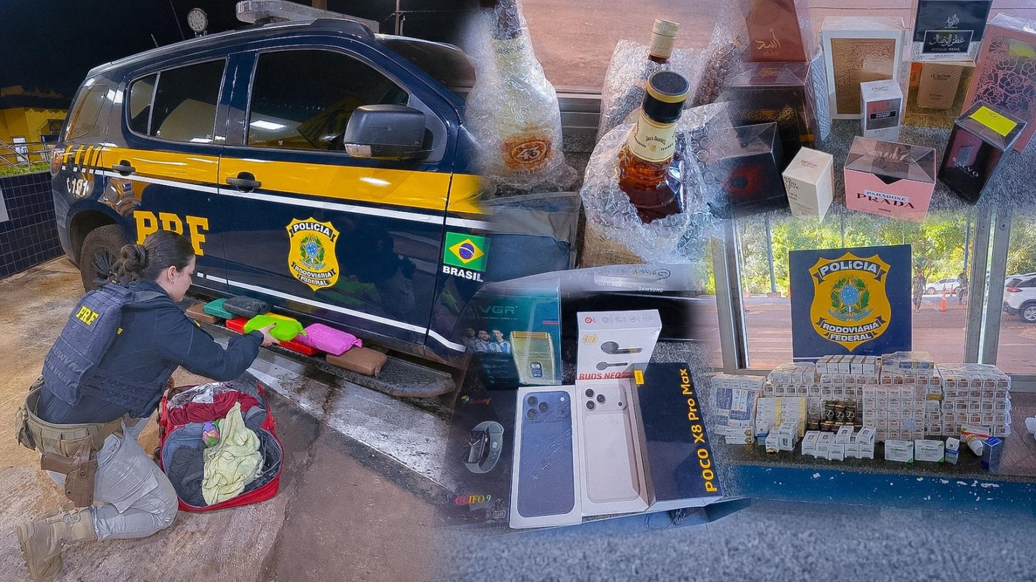 PRF apreende skunk, medicamentos e produtos importados em duas ações no mesmo dia.