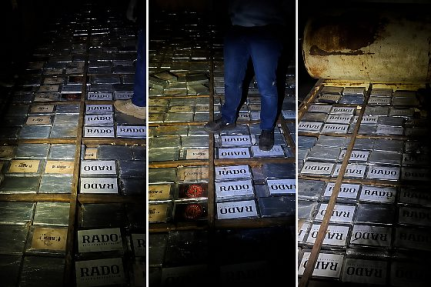 Gefron e PF apreendem 1,5 tonelada de cocaína em veículo.