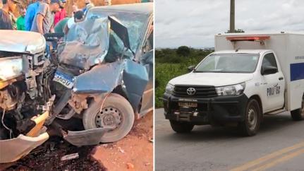 Jovens morrem em batida frontal entre Gol e caminhonete.