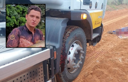 Trabalhador de 33 anos morre atropelado por caminhão que dava marcha ré.