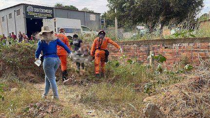 Corpo de homem é encontrado em matagal.