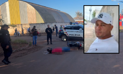 Motociclista é assassinado a tiros enquanto levava o filho para a escola.