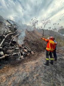 Motorista que morreu carbonizado após acidente em MT é identificado.