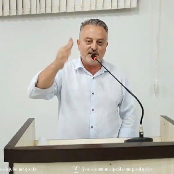 Presidente da Câmara de Campos de Júlio morre aos 58 anos.