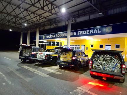 PRF apreende mais de 2,4 toneladas de drogas escondidas.