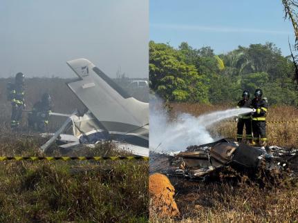 Perícia descarta tentativa de pouso de emergência e queda violenta de avião.