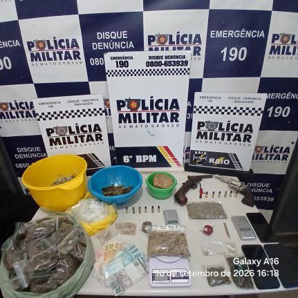 Polícia 'fecha' paiol do PCC e prende 3 com drogas e armas em Cáceres.
