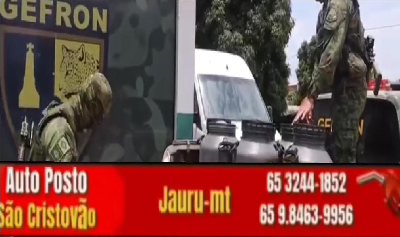 GEFRON APREENDE GRANDE QUANTIDADE DE DROGAS NA BR-174 SENTIDO JAURU.