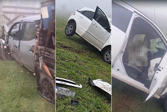 Motorista de 58 anos morre em acidente envolvendo três veículos na MT-251.