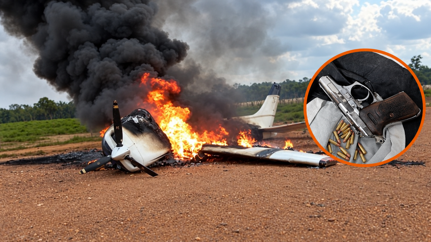 Piloto de avião interceptado pela FAB morre após confronto com o Gefron em MT.