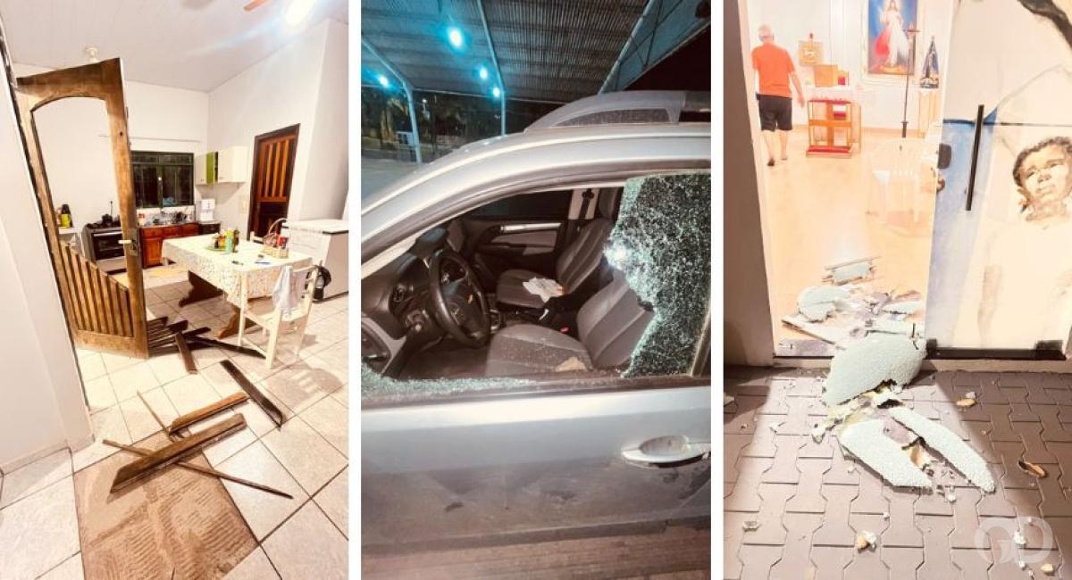 PM prende suspeito de invadir casa paroquial e roubar idoso.