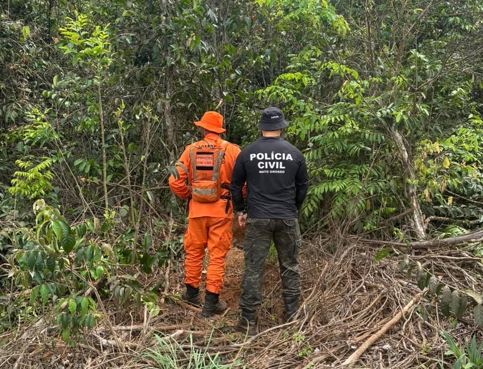 Polícia Civil encontra corpo em zona rural.