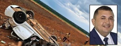Vereador e duas passageiras morrem em capotamento de carro em rodovia de MT.