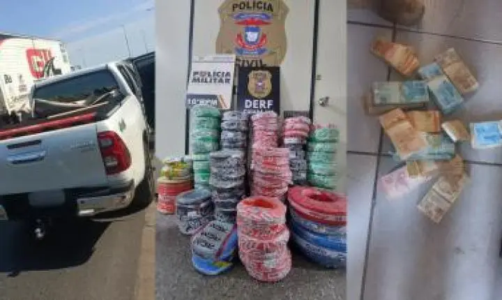 10 criminosos invadem empresa e roubam R$ 200 mil em fios de cobre.