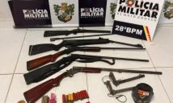 Denúncia de ‘tribunal do crime’ leva PM a apreender armas e prender 3 em MT.