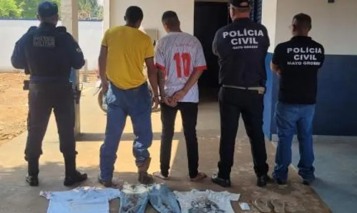 Dupla é presa poucas horas após matar homem.