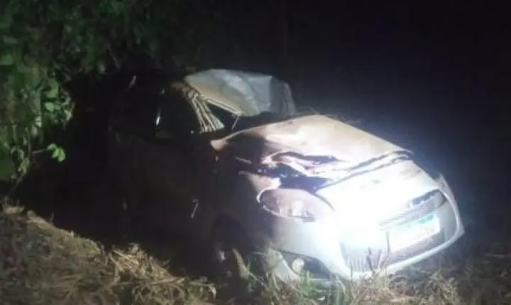 Mãe e filho morrem em capotamento, 3 ficaram feridos.