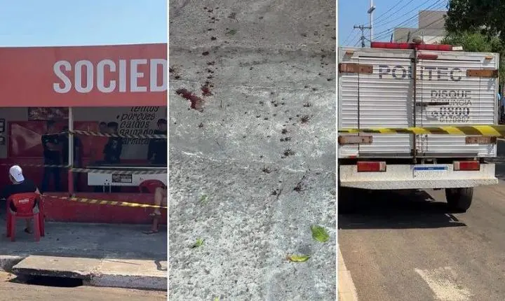 Mulher tenta impedir ataque, mas é morta junto com cliente em bar de MT.