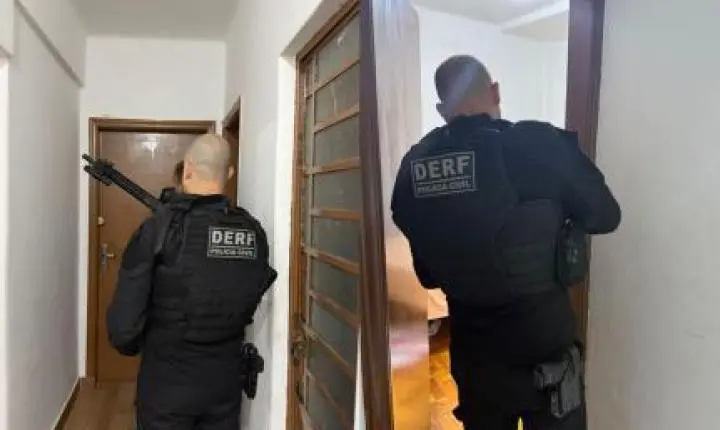 Operação mira criminosos de SP suspeitos de furtos em prédios de luxo em Cuiabá.