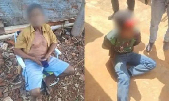Pai e filho são presos acusados de matar homem com tiro na cabeça.