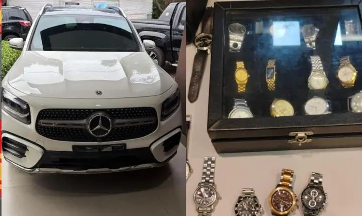 PF apreende mais de 60 relógios de luxo, dinheiro em dólar e euro e carros de luxo em operação que prendeu presidente do TCE-MT.