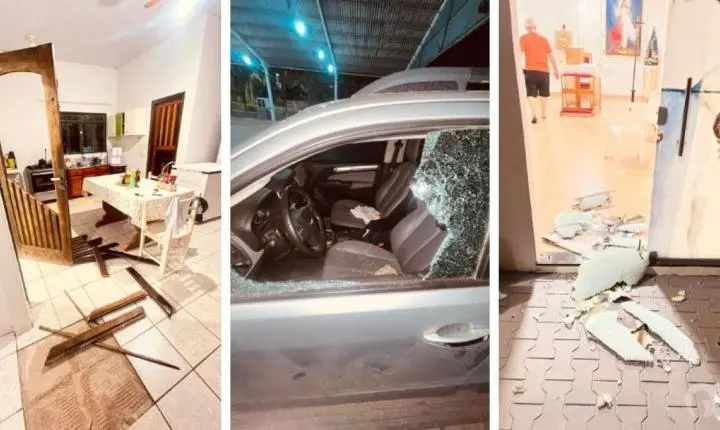 PM prende suspeito de invadir casa paroquial e roubar idoso.