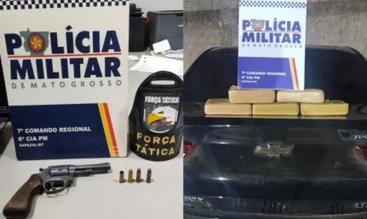 Suspeito troca tiros com a PM e acaba morto em Sapezal.